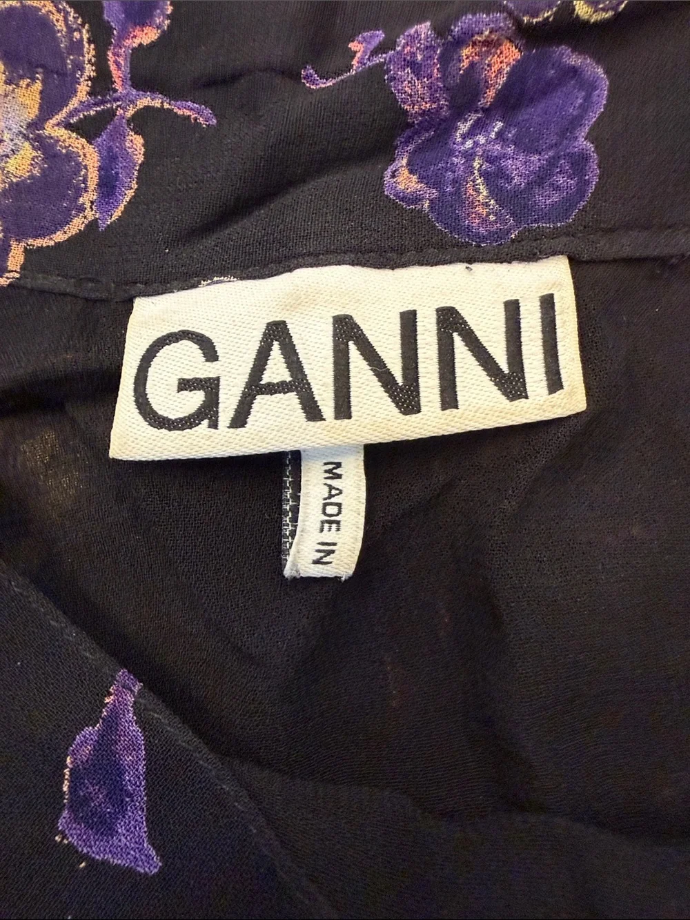 Ganni Floral Wrap skirt